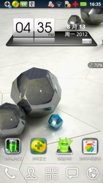 3D天气时钟小部件