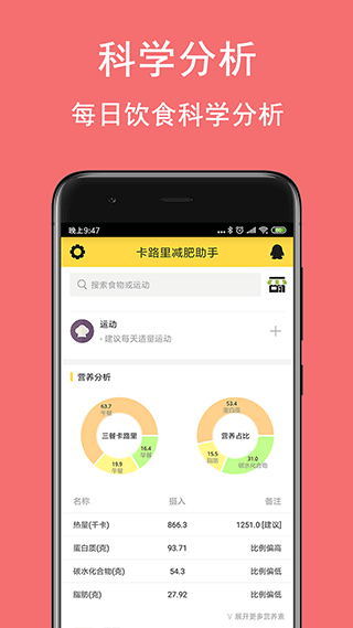 卡路里减肥助手app手机安卓版