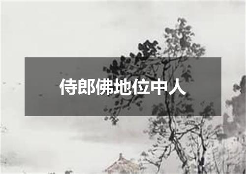 侍郎佛地位中人
