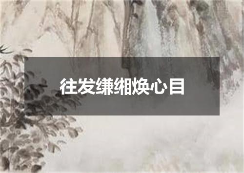 往发缣缃焕心目