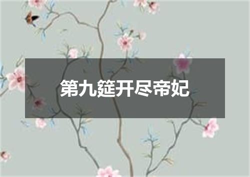 第九筵开尽帝妃
