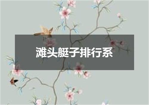 滩头艇子排行系