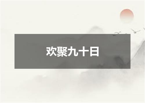 欢聚九十日