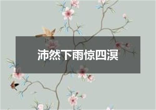 沛然下雨惊四溟