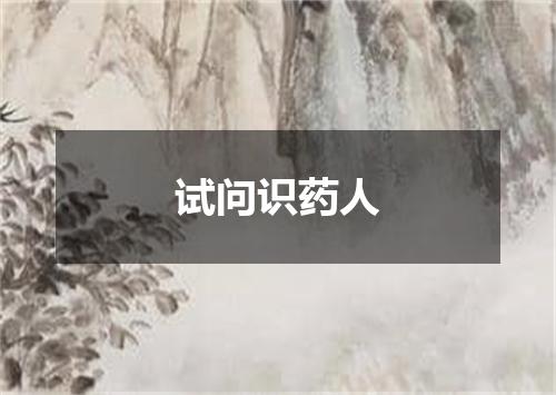 试问识药人