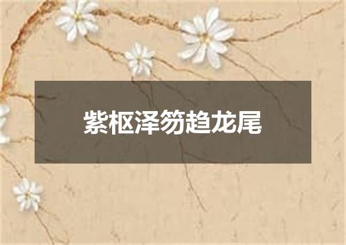 紫枢泽笏趋龙尾