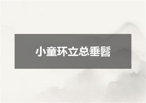 小童环立总垂髫
