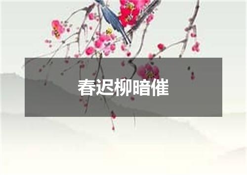 春迟柳暗催