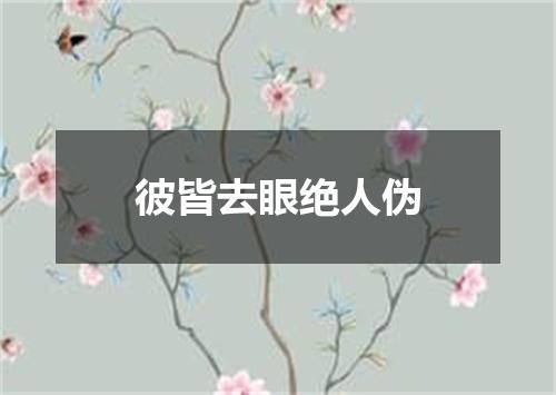 彼皆去眼绝人伪