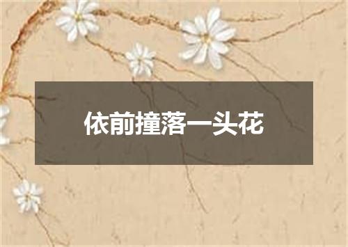 依前撞落一头花