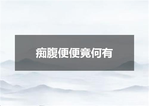 痴腹便便竟何有