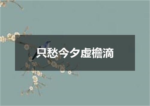 只愁今夕虚檐滴