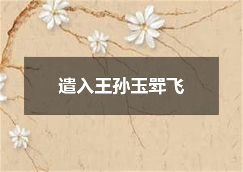 遣入王孙玉斝飞