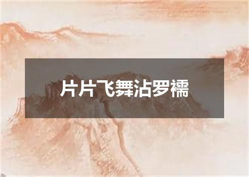 片片飞舞沾罗襦