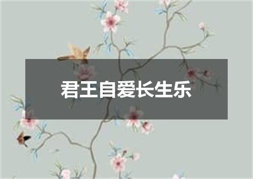 君王自爱长生乐