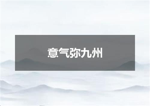意气弥九州