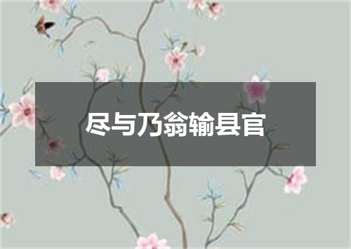 尽与乃翁输县官