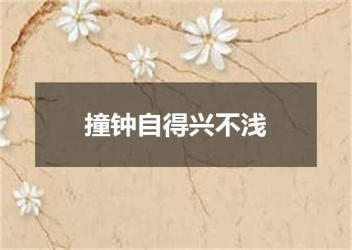 撞钟自得兴不浅