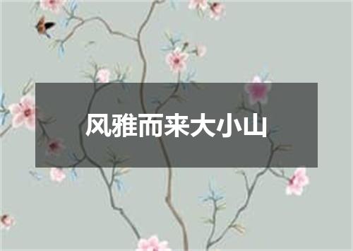 风雅而来大小山