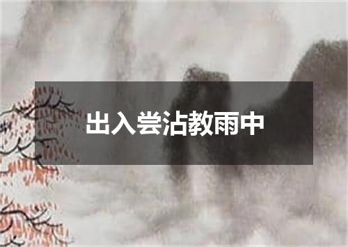 出入尝沾教雨中