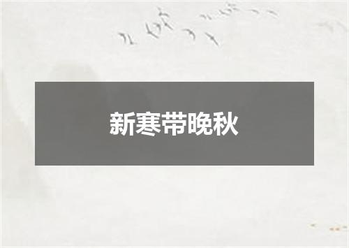 新寒带晚秋