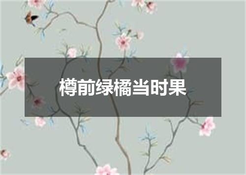 樽前绿橘当时果