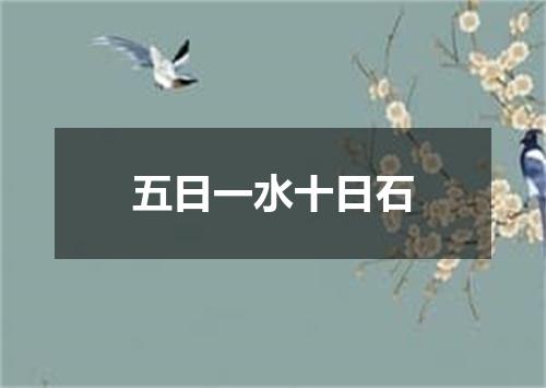 五日一水十日石