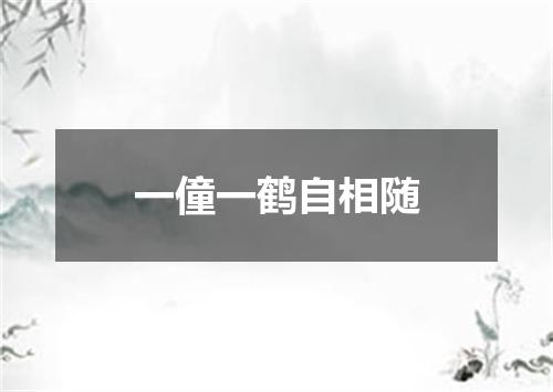 一僮一鹤自相随