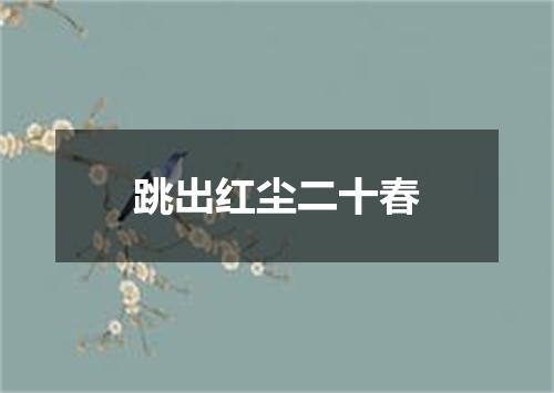 跳出红尘二十春