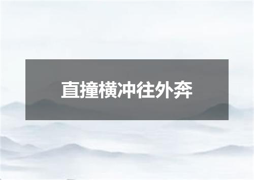 直撞横冲往外奔