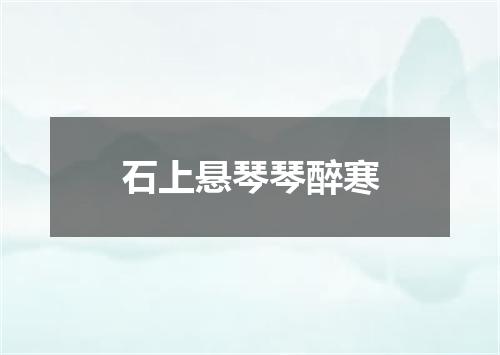 石上悬琴琴醉寒