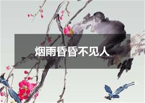 烟雨昏昏不见人
