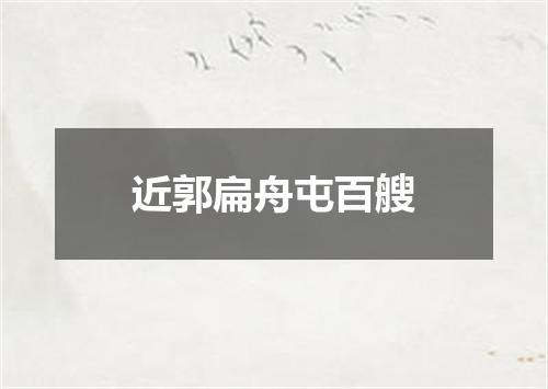 近郭扁舟屯百艘