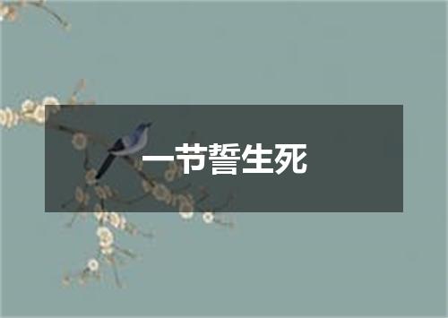 一节誓生死
