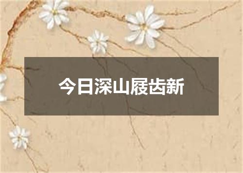 今日深山屐齿新