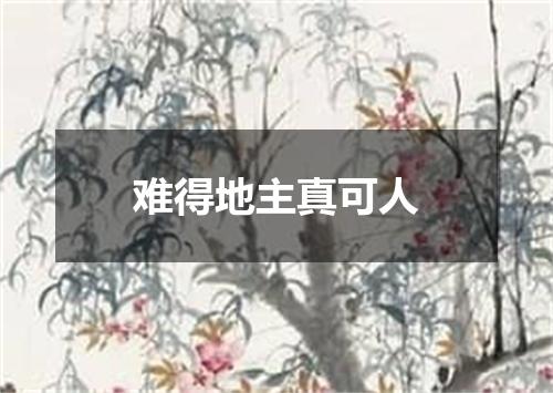 难得地主真可人