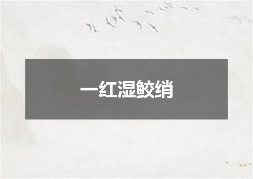 一红湿鲛绡