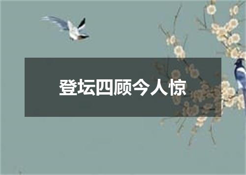 登坛四顾今人惊