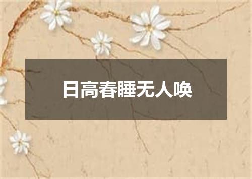 日高春睡无人唤