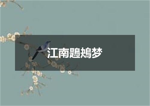 江南鶗鴂梦