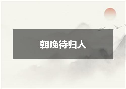 朝晚待归人