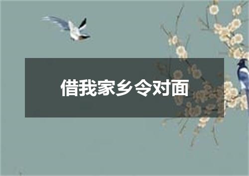 借我家乡令对面