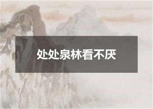 处处泉林看不厌