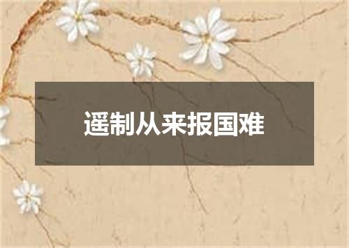 遥制从来报国难