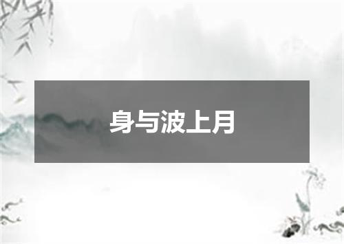 身与波上月