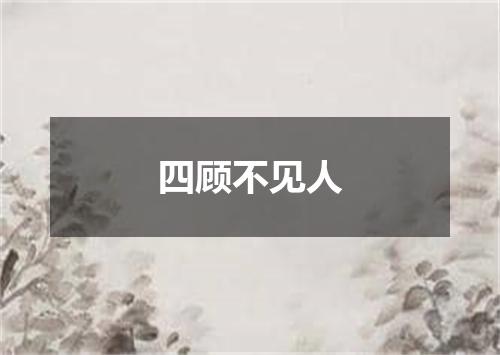 四顾不见人
