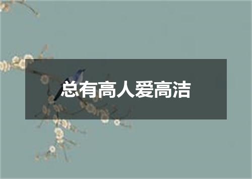 总有高人爱高洁