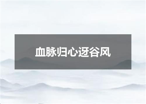 血脉归心迓谷风