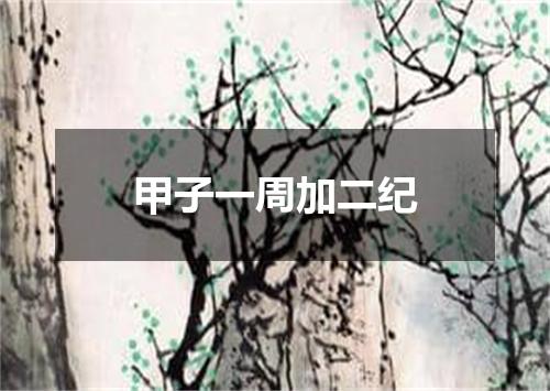 甲子一周加二纪