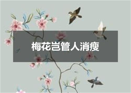 梅花岂管人消瘦